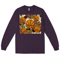 Plum basketball Long Sleeve Tee - JahusDesignShop