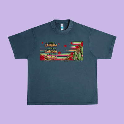 Always Chingona 16oz Libbey Cup Urban Heavy Tee Designed By Hra Design Shop