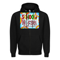 Black Western School Nurse Zipper Hoodie - LillyAllenDesigns