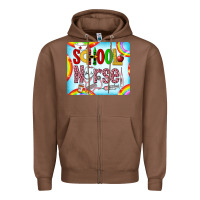 Chestnut Western School Nurse Zipper Hoodie - LillyAllenDesigns
