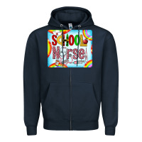 Navy Western School Nurse Zipper Hoodie - LillyAllenDesigns