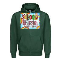 Sports Green Western School Nurse Zipper Hoodie - LillyAllenDesigns
