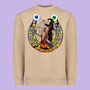 Halloween Horseshoe Heavyweight Sweatshirt Designed By Cowhidedigitalart