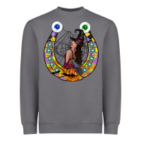 Storm Halloween Horseshoe Heavyweight Sweatshirt - CowhideDigitalArt