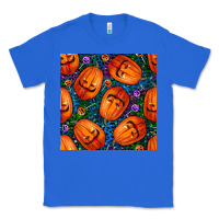True Royal halloween pumpkin and candy seamless pattern Classic Tee - BundleAndBundleShop