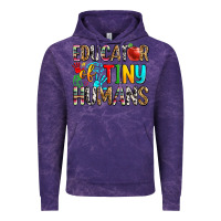 Cloud Purple educator of tiny humans Vintage Hoodie - Zillion Design Studio