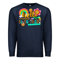 Navy hello sixth grade Premium Sweatshirt - NancyCooperArtShop