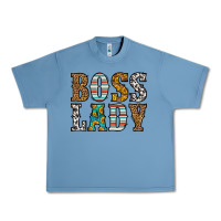 Pebble Blue western boss lady Urban Heavy Tee - HRA Design Shop