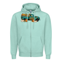 Pumpkin Farm Truck No Background Zipper Hoodie | Teevron