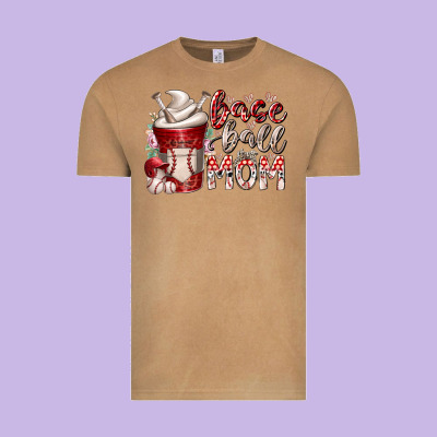 Baseball Mom Coffee Vintage Tee Designed By Racoondesign