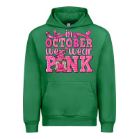 Emerald In October We Wear Pink with Gnome Urban Hoodie - texasbilliewilder