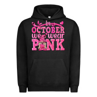 Pigment Black In October We Wear Pink with Gnome Urban Hoodie - texasbilliewilder