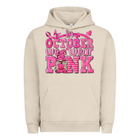 Pigment French Oak In October We Wear Pink with Gnome Urban Hoodie - texasbilliewilder