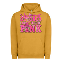 Pigment Peanut Butter In October We Wear Pink with Gnome Urban Hoodie - texasbilliewilder