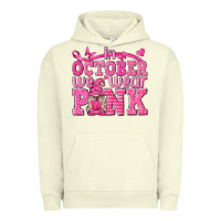 Pigment Pistachio In October We Wear Pink with Gnome Urban Hoodie - texasbilliewilder