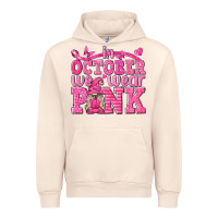 Sandshell In October We Wear Pink with Gnome Urban Hoodie - texasbilliewilder