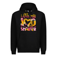 Little Miss 100 Days Smarter Premium Hoodie | Teevron