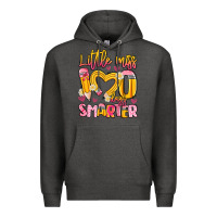 Charcoal Heather little miss 100 days smarter Premium Hoodie - Artiststas