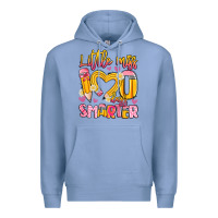 Colony Blue little miss 100 days smarter Premium Hoodie - Artiststas