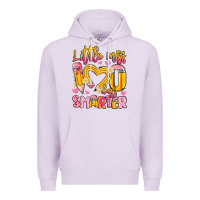 Lilac little miss 100 days smarter Premium Hoodie - Artiststas
