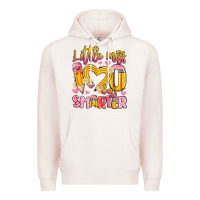 Pale Pink little miss 100 days smarter Premium Hoodie - Artiststas