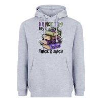 Heather Grey i like them real thick and juicy books Heavyweight Hoodie - MaliasSmallBusiness