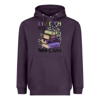 Plum i like them real thick and juicy books Heavyweight Hoodie - MaliasSmallBusiness