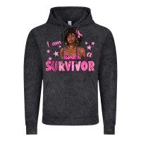 Vintage Black I Am a Survivor Breast Cancer with Afro Woman Vintage Hoodie - texasbilliewilder