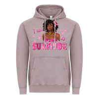 Vintage Zinc I Am a Survivor Breast Cancer with Afro Woman Vintage Hoodie - texasbilliewilder