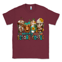 Burgundy moody before coffee longhaired cow coffee Classic Tee - Jasminsmagicworld