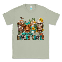 Matcha moody before coffee longhaired cow coffee Classic Tee - Jasminsmagicworld