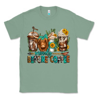 Sage moody before coffee longhaired cow coffee Classic Tee - Jasminsmagicworld