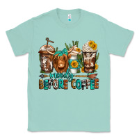 Seafoam moody before coffee longhaired cow coffee Classic Tee - Jasminsmagicworld
