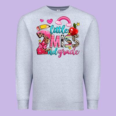 Little Miss Second Grade Premium Sweatshirt Designed By Nancycooperartshop