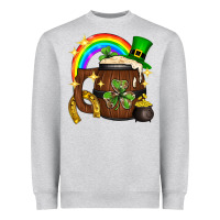 Heather Grey st. patricks day barrel beer Heavyweight Sweatshirt - Neo Western