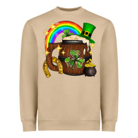 Mushroom st. patricks day barrel beer Heavyweight Sweatshirt - Neo Western