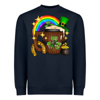 Navy st. patricks day barrel beer Heavyweight Sweatshirt - Neo Western