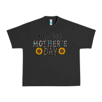 Pigment Black my first mother's day Urban Heavy Tee - CowhideDigitalArt