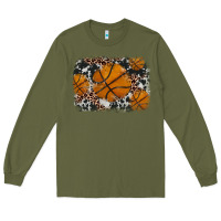 Army Green basketball background Long Sleeve Tee - JahusDesignShop