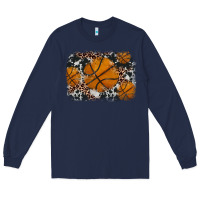 Navy basketball background Long Sleeve Tee - JahusDesignShop