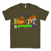 Army Green howdy halloween pumpkins Classic Tee - AdoDesignShop