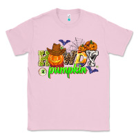 Bubblegum Pink howdy halloween pumpkins Classic Tee - AdoDesignShop