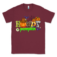 Burgundy howdy halloween pumpkins Classic Tee - AdoDesignShop