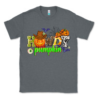 Charcoal Heather howdy halloween pumpkins Classic Tee - AdoDesignShop