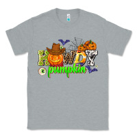 Heather Grey howdy halloween pumpkins Classic Tee - AdoDesignShop