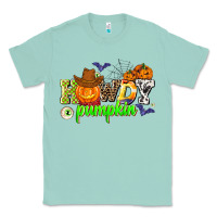 Seafoam howdy halloween pumpkins Classic Tee - AdoDesignShop