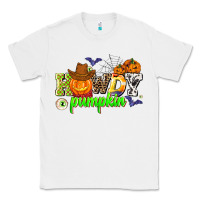 White howdy halloween pumpkins Classic Tee - AdoDesignShop