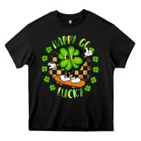 Black happy go lucky Heavy Core Tee - Artiststas