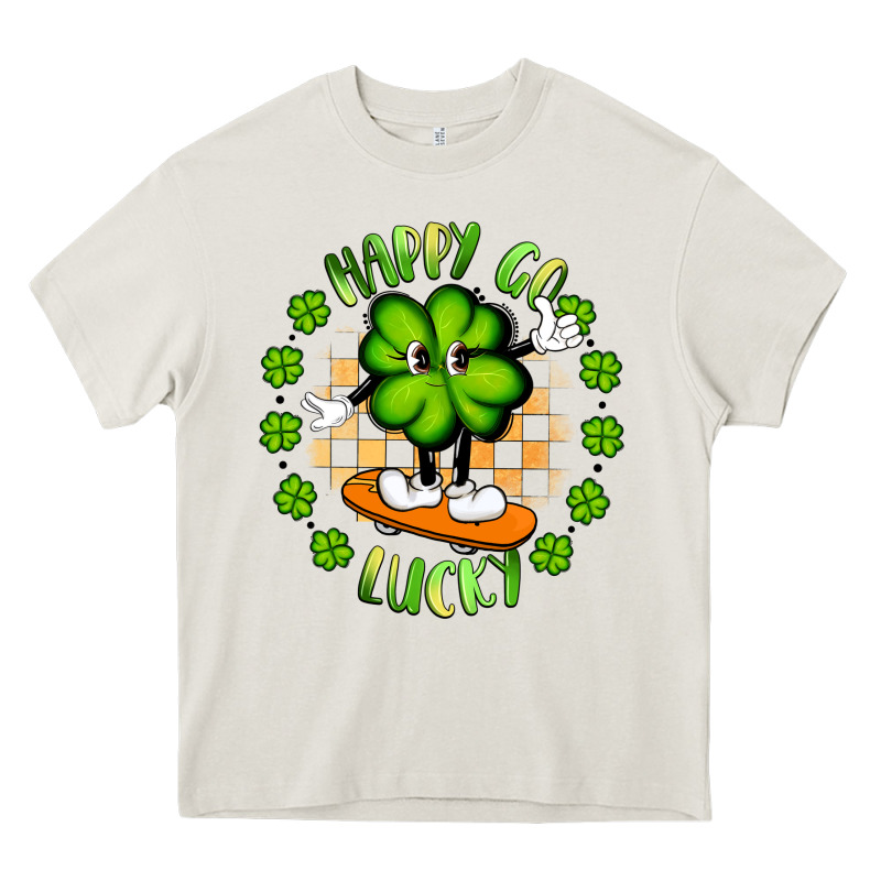 Happy Go Lucky Heavy Core Tee by Artiststas | Teevron