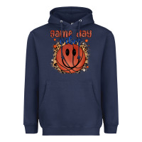 Navy game day vibes Heavyweight Hoodie - MaliasSmallBusiness